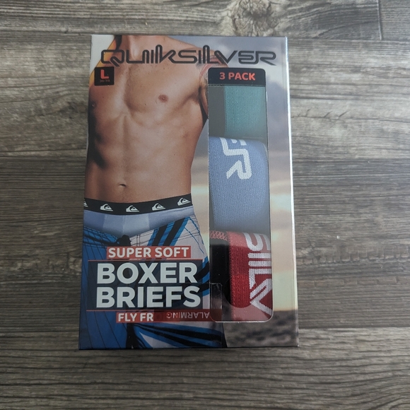 Quiksilver Super Soft Boxer Briefs 3 Pack L - Picture 1 of 6